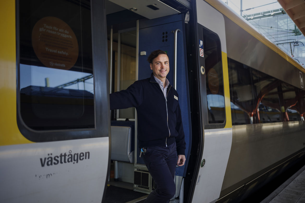 Porträttbild på lokföraren Kent